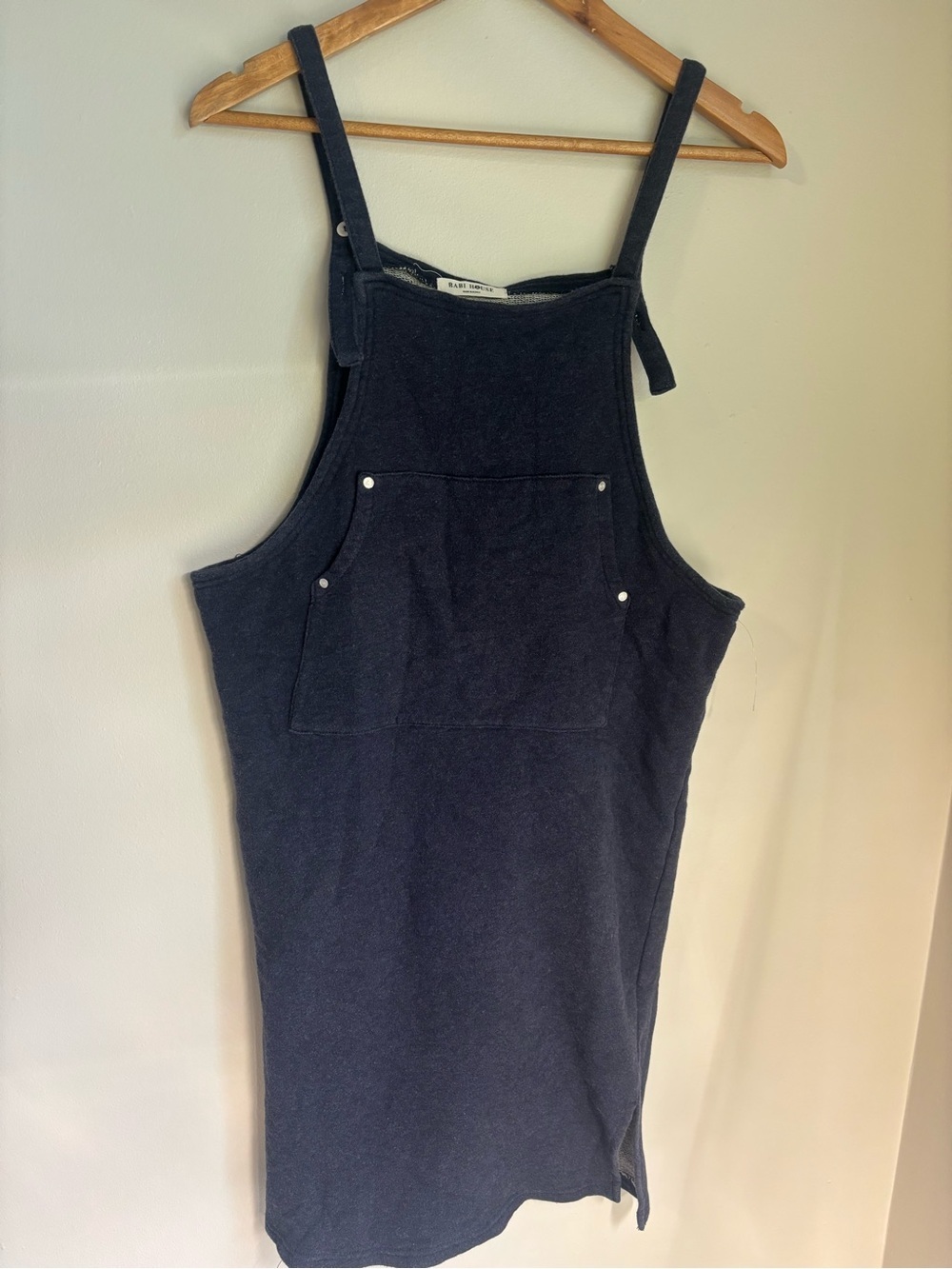 Bank House Made In Korea Sweater Navy Blue Pinafore Dress - Picture 3 of 6